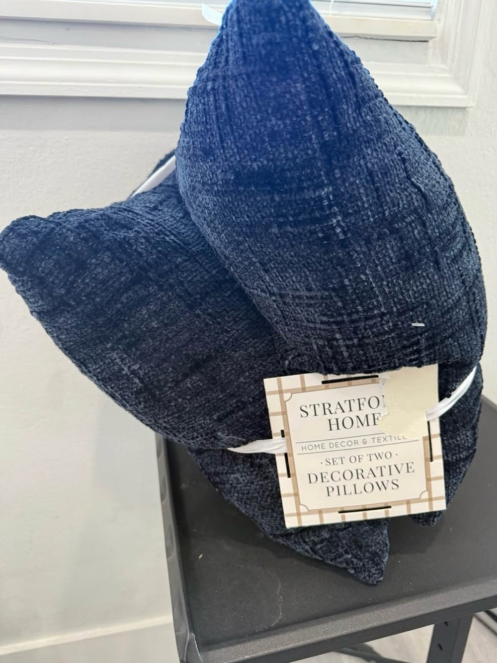 Navy Decorative Pillow Set of 2